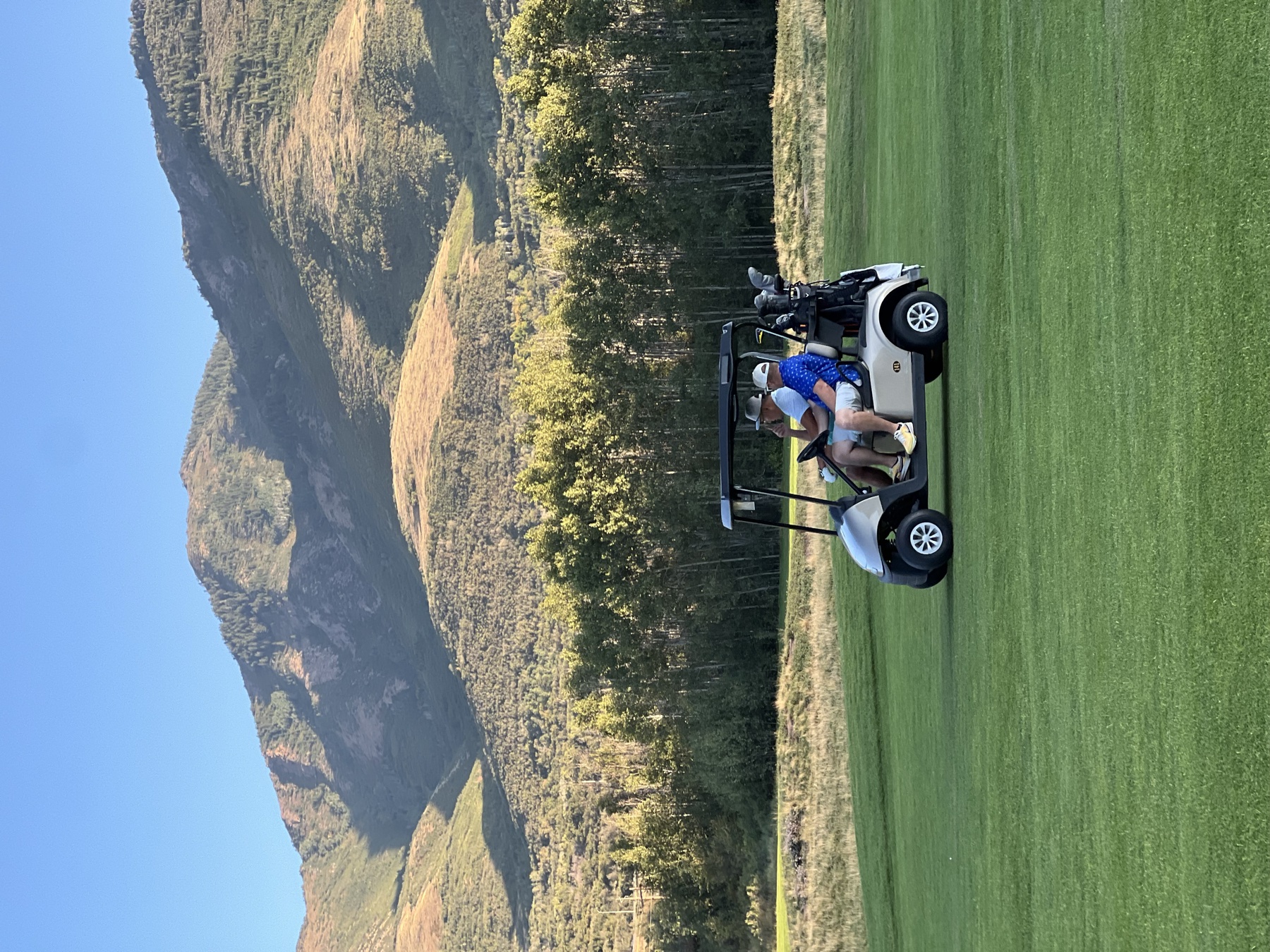 Strategizing at altitude.