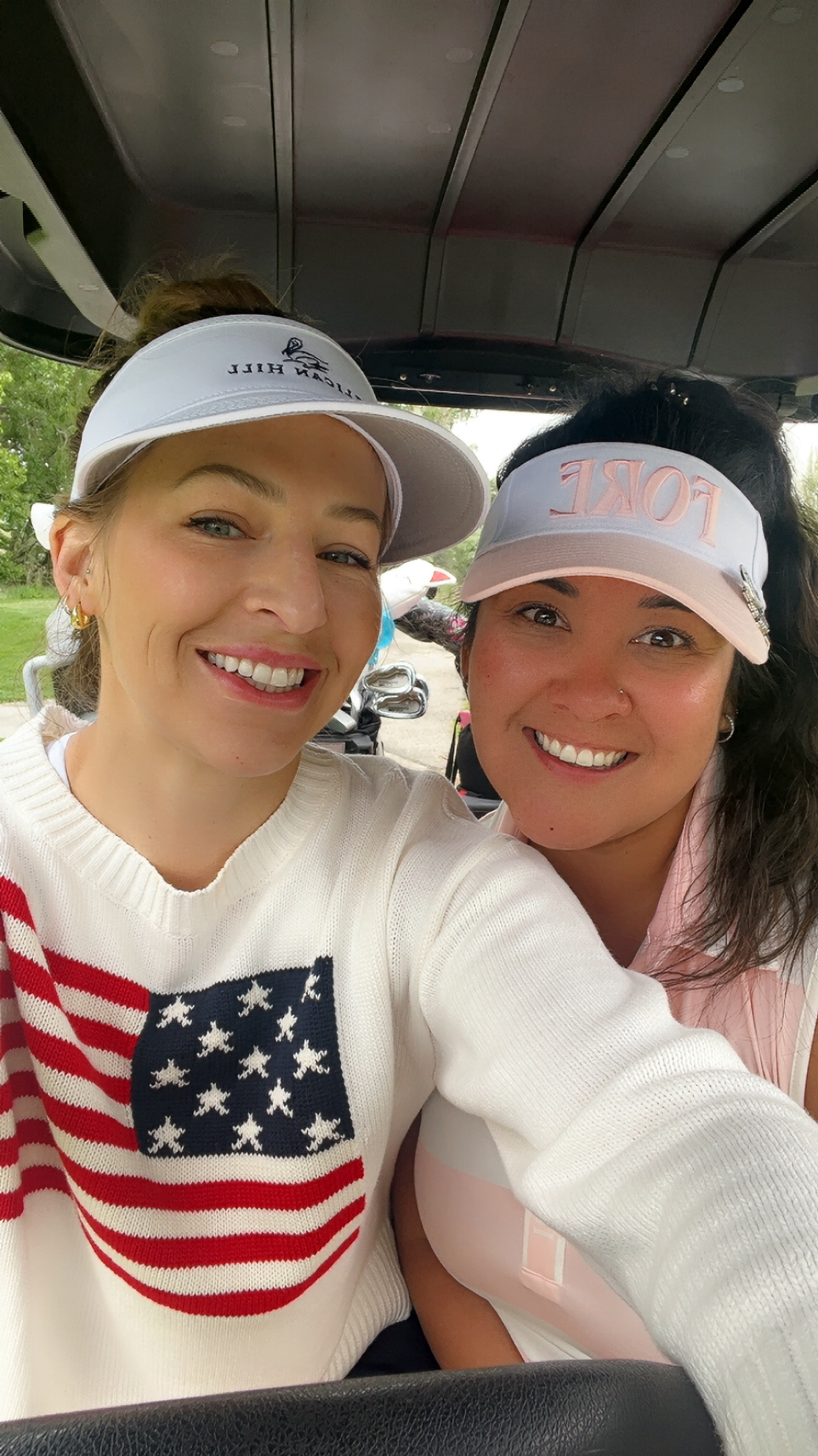 The cart girls are carrying a higher handicap than half the field.