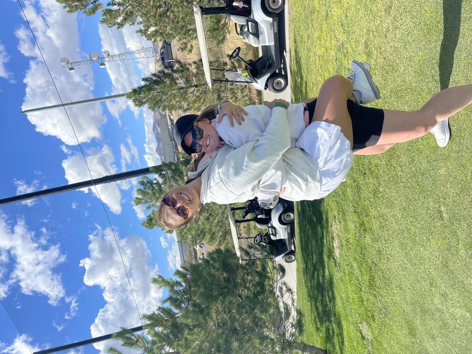 Golf cart not required.