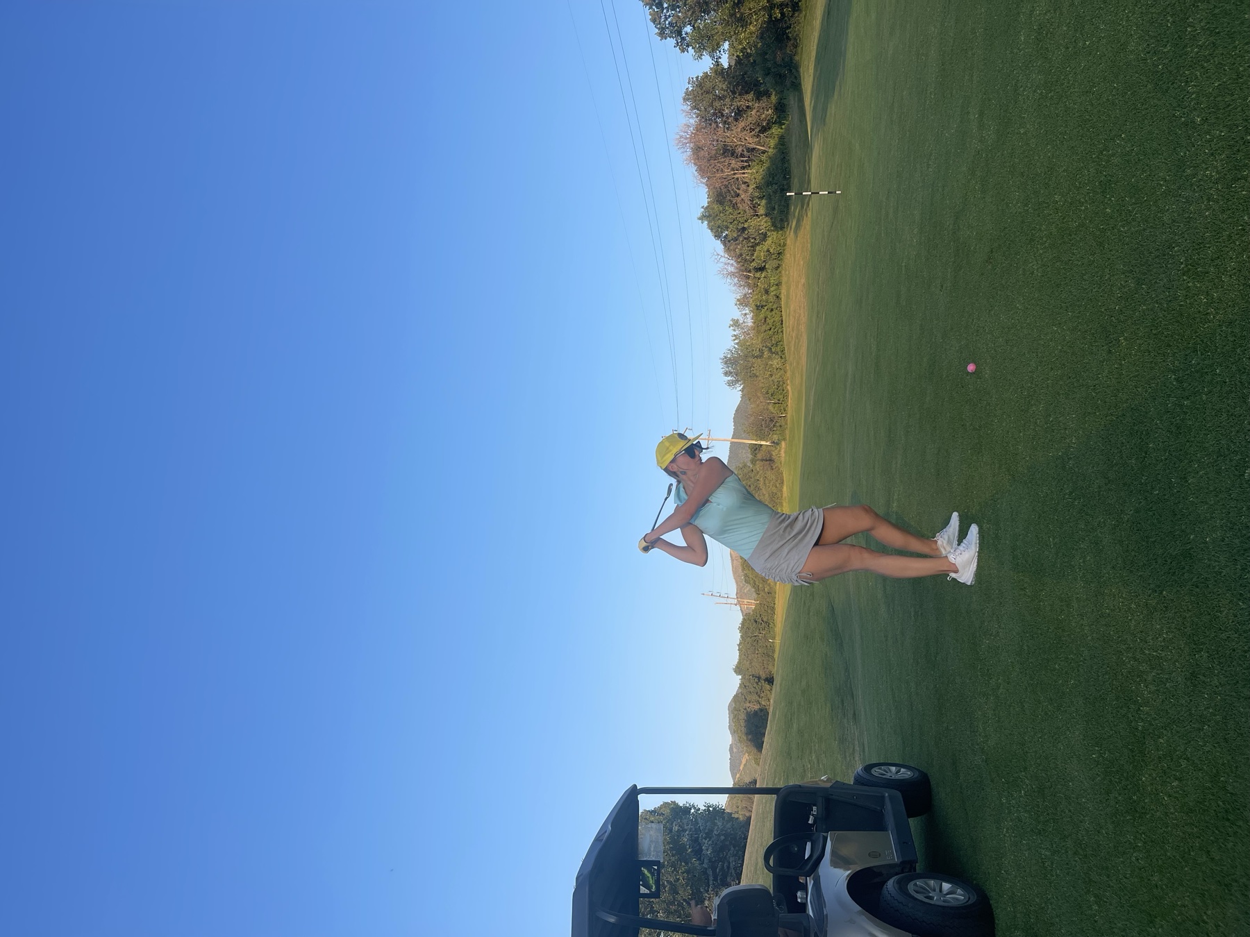 Pink ball, golden hour, probably hit it great.