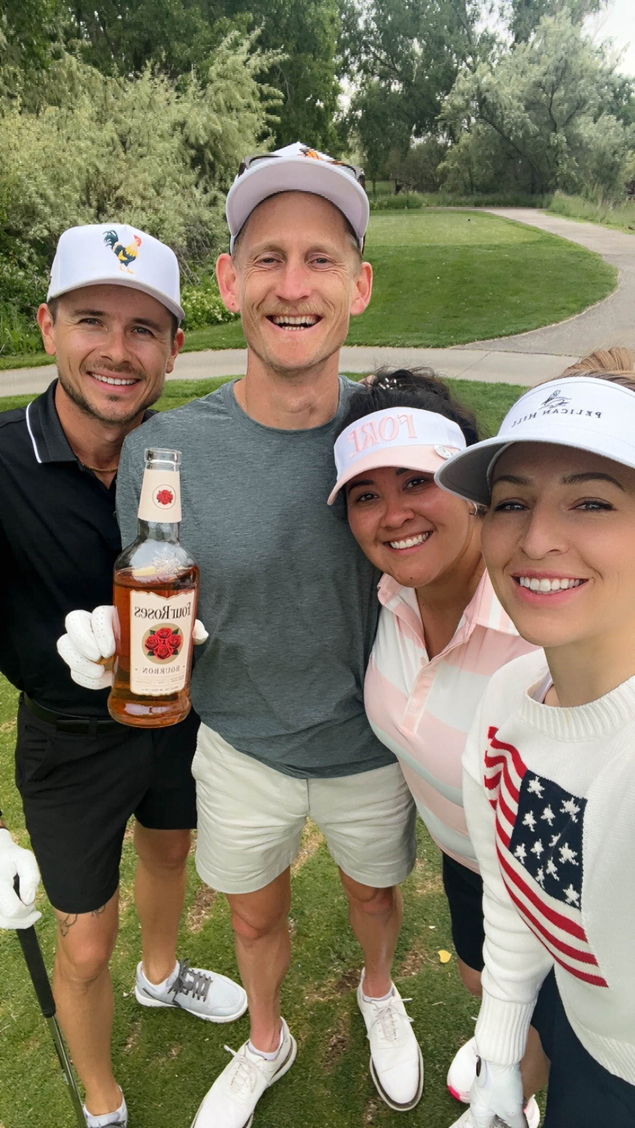 Mandatory pre-round bourbon. It's basically a handicap adjustment.