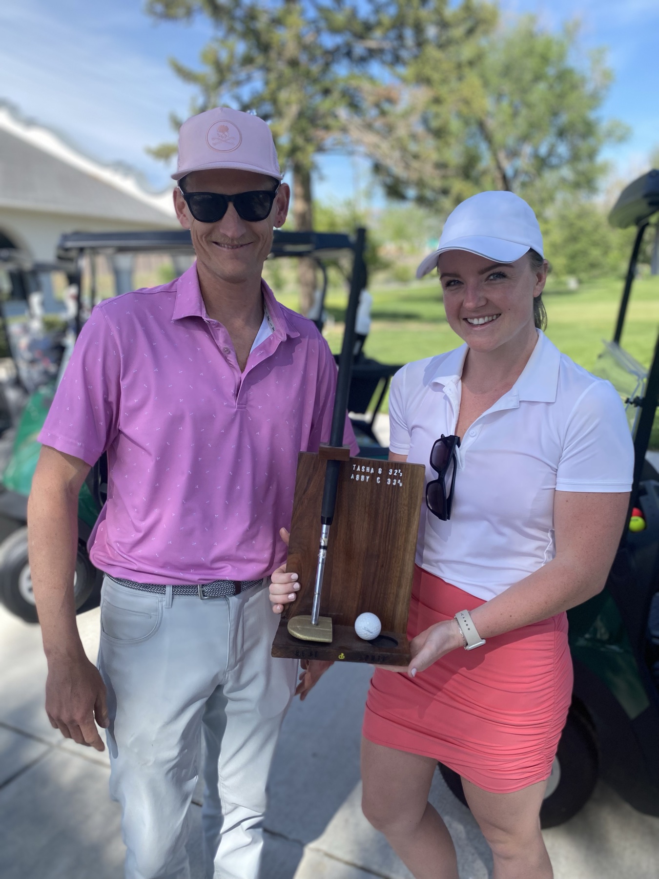 The putter trophy. Someone earned this the hard way.