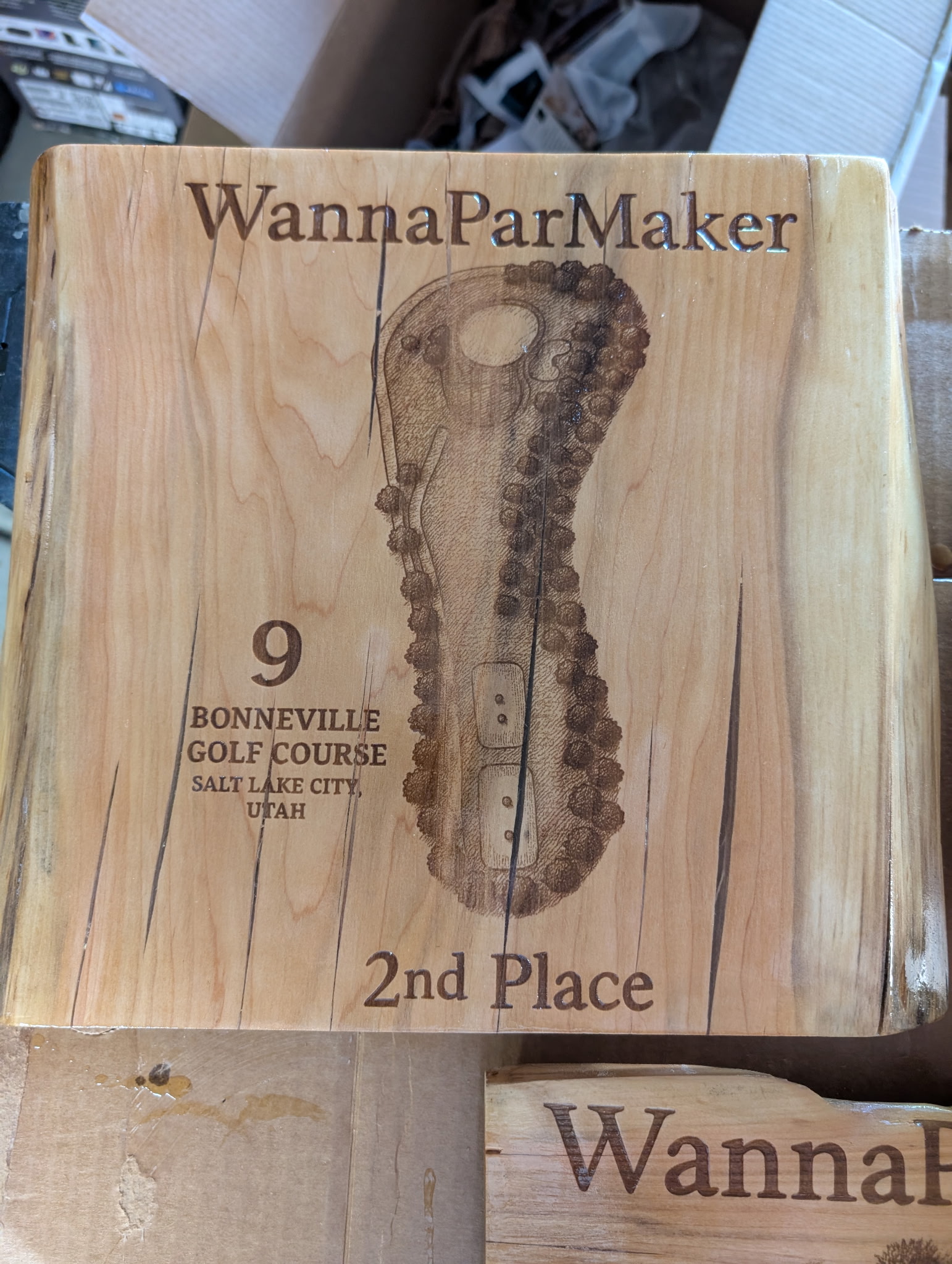2nd place also gets a plaque. It's a very nice plaque.