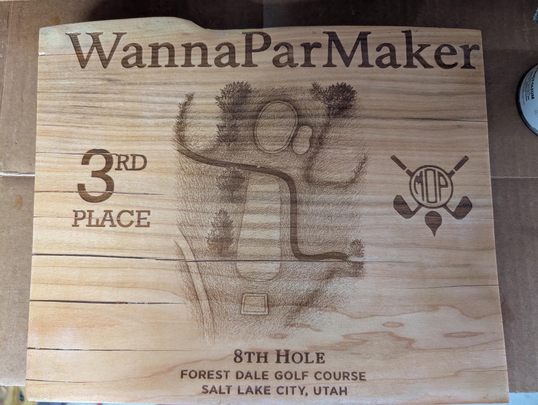 3rd place. Forest Dale. Upside down and still classier than your scorecard.